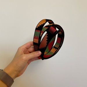 Weave print belt - urban outfitters